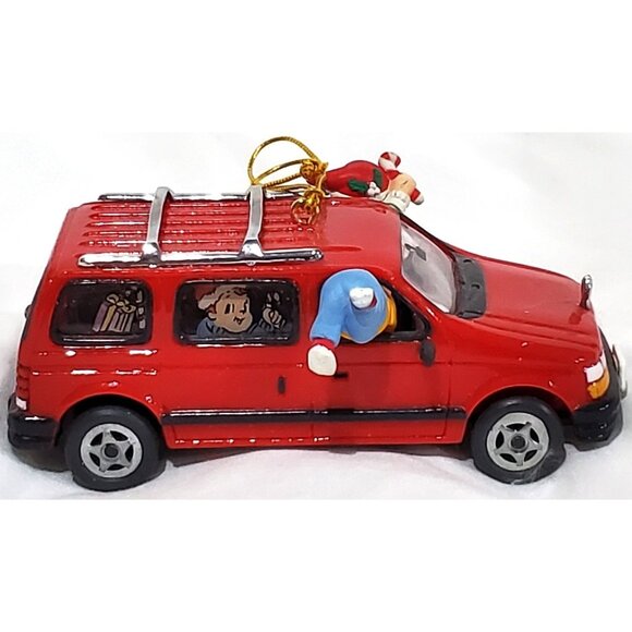 Enesco MOM'S TAXI Christmas Ornament Campbells Soup Kids in car windows DAMAGED - Picture 2 of 11